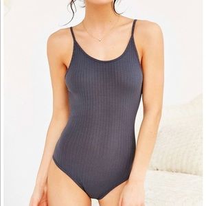 Urban Outfitters Tops - Urban Grey Ribbed Bodysuit Urban Outfitters Tops - Urban Grey Ribbed Bodysuit